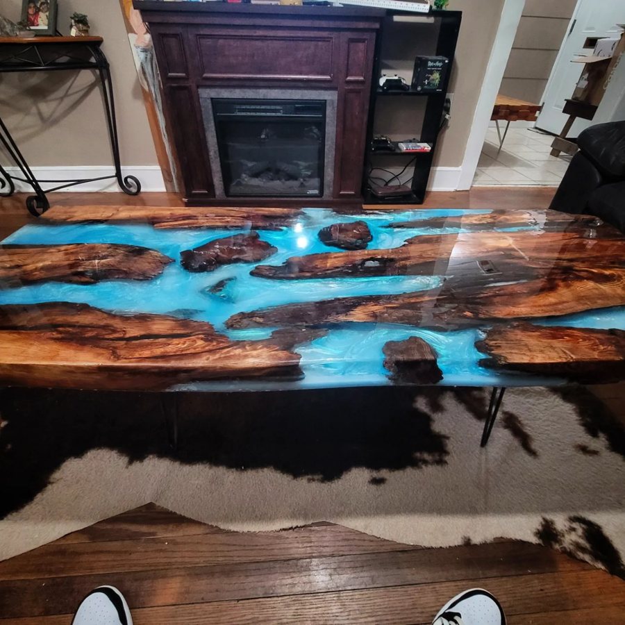 Blue river table
